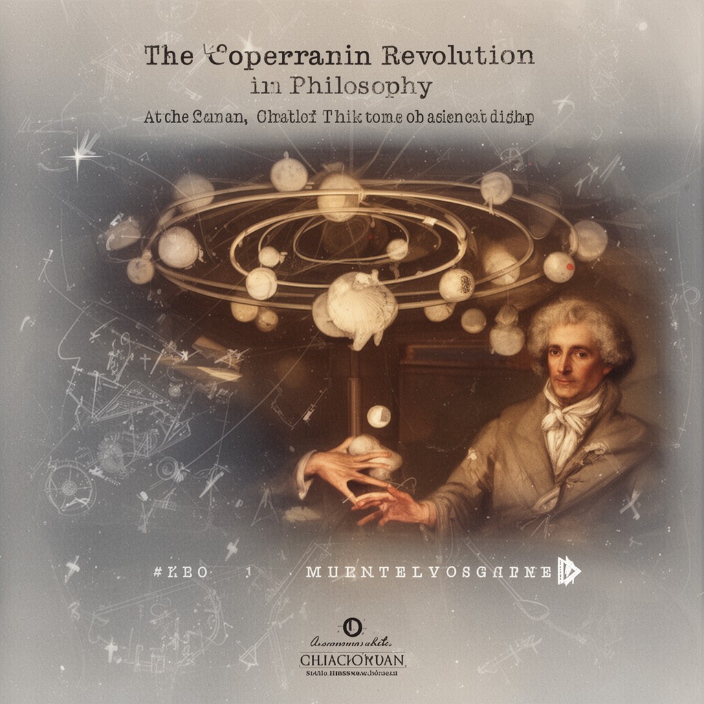 AI-generated illustration of Copernican revolution in philosophy