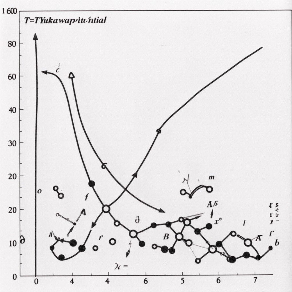 AI-generated illustration of Yukawa potential