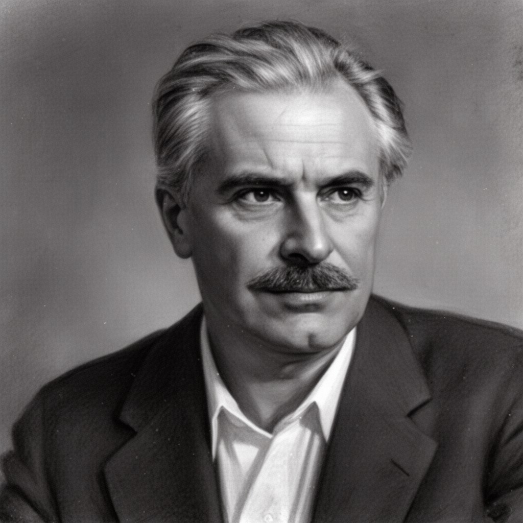 AI-generated illustration of György Lukács