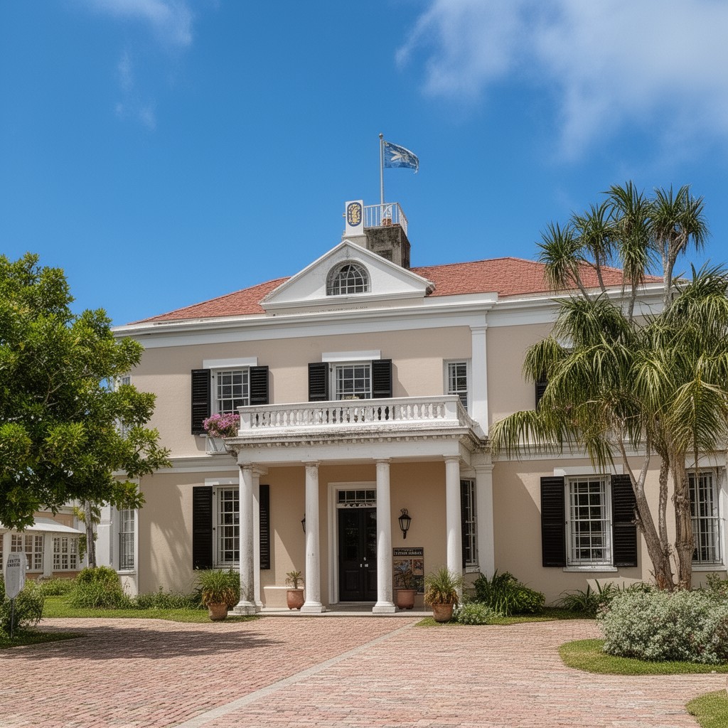 AI-generated illustration of Sessions House (Bermuda)
