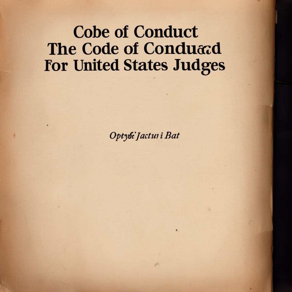 AI-generated illustration of Code of Conduct for United States Judges