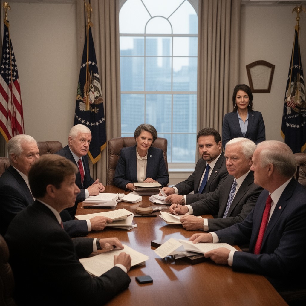AI-generated illustration of United States federal officials