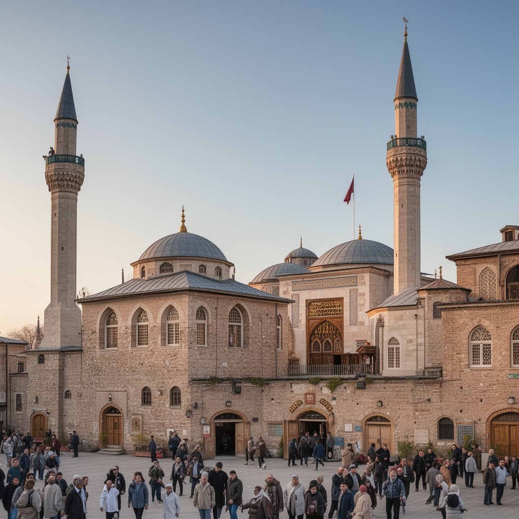 AI-generated illustration of Ottoman Sunni Islamic institutions
