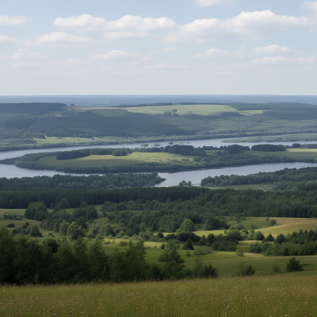 AI-generated illustration of Smolensk–Moscow Upland