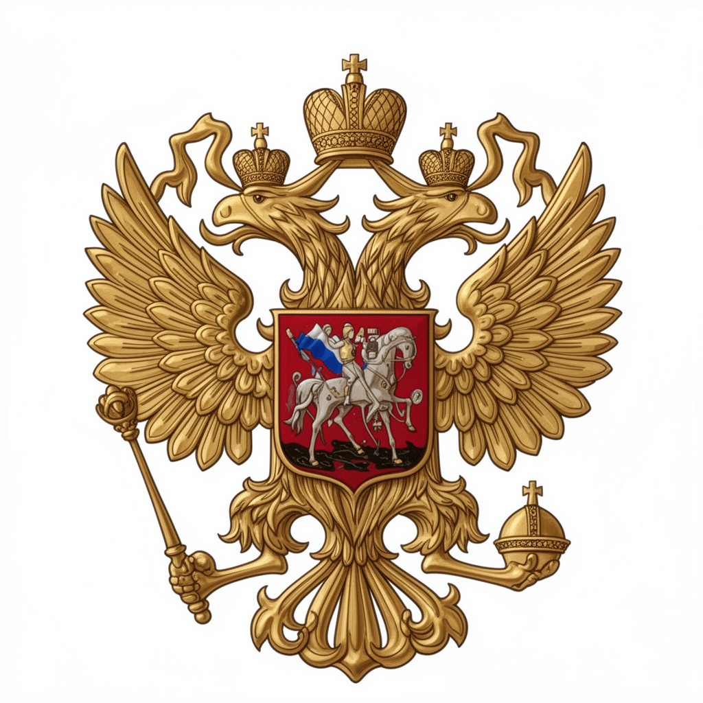 AI-generated illustration of Emblem of the Federation Council of Russia
