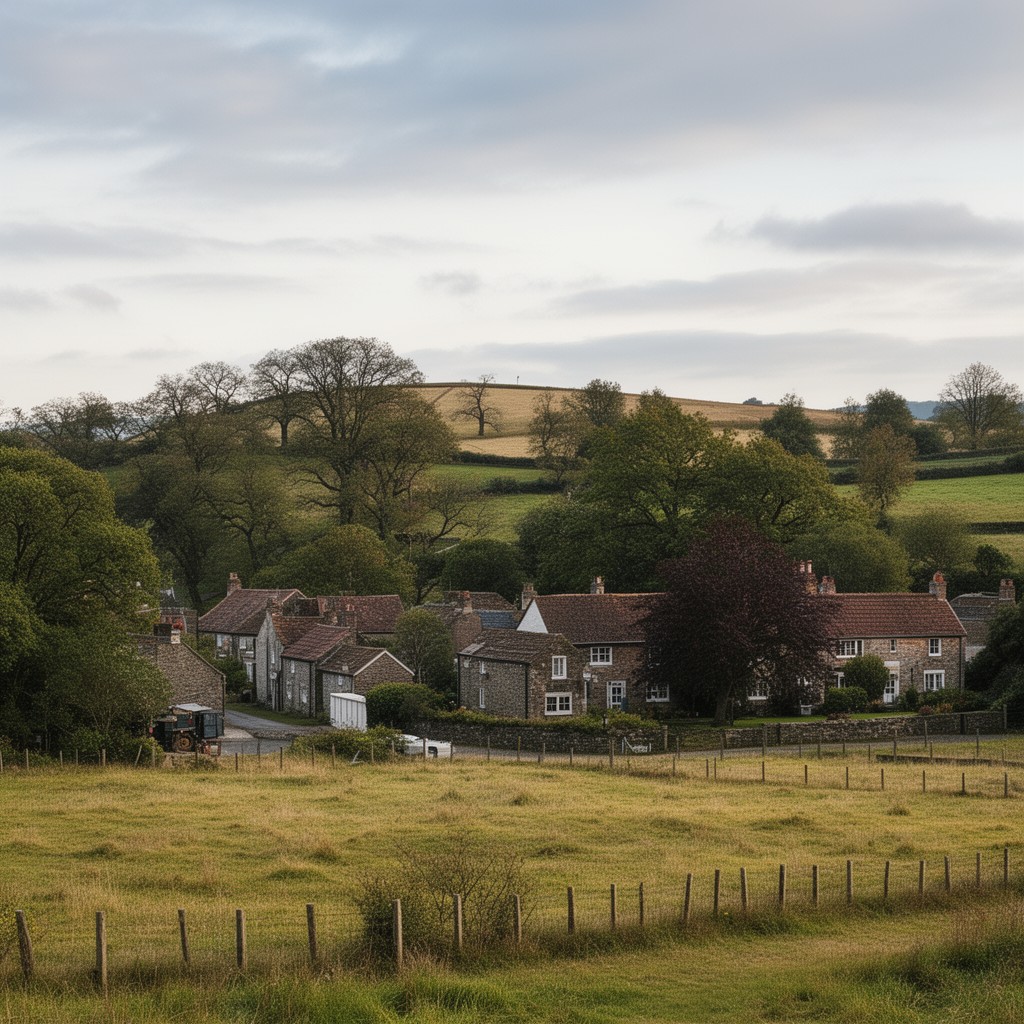 AI-generated illustration of Rowton, Shropshire, England