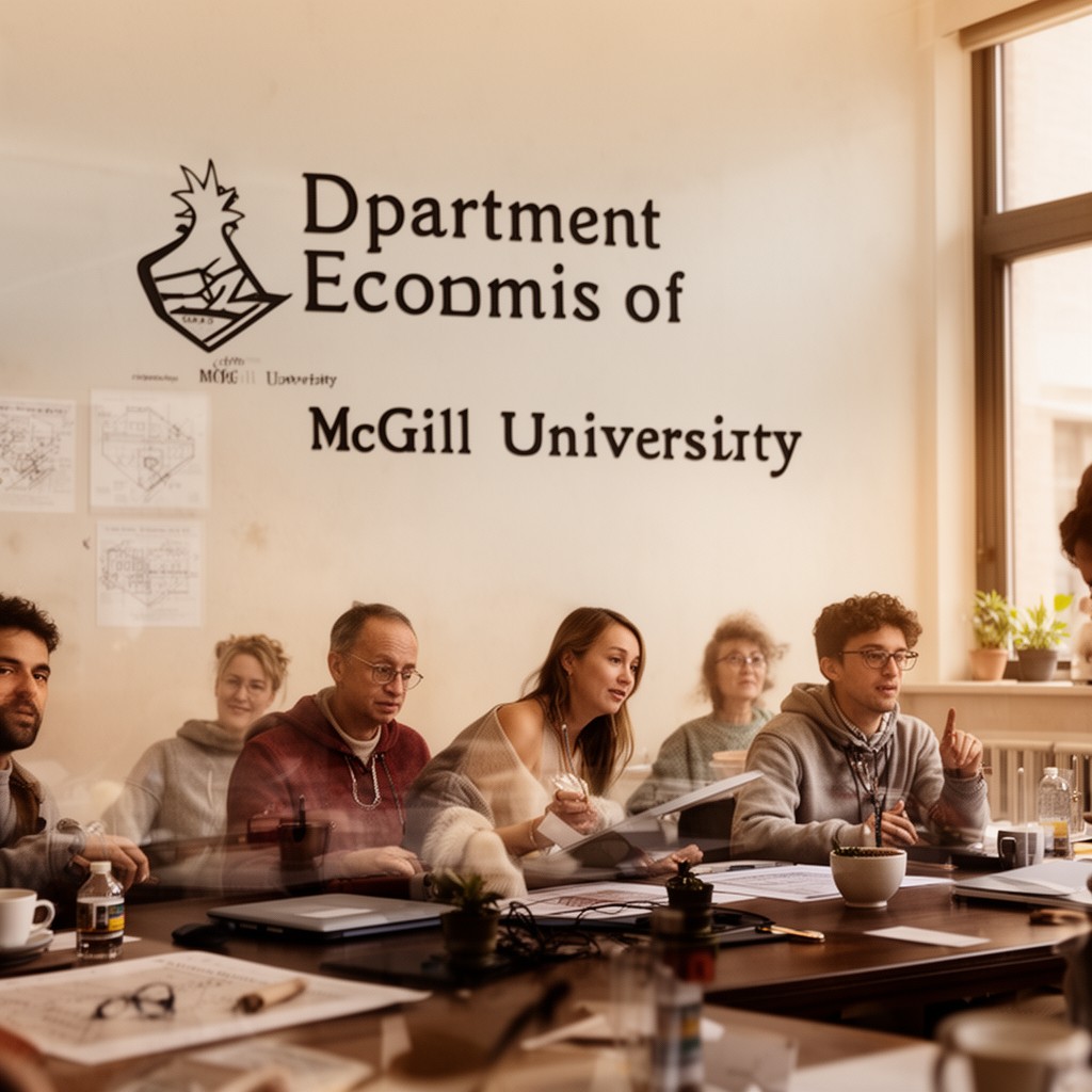 AI-generated illustration of Department of Economics (McGill University)
