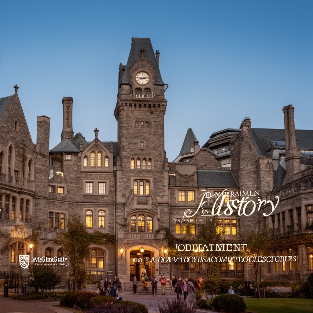 AI-generated illustration of Department of History and Classical Studies (McGill University)