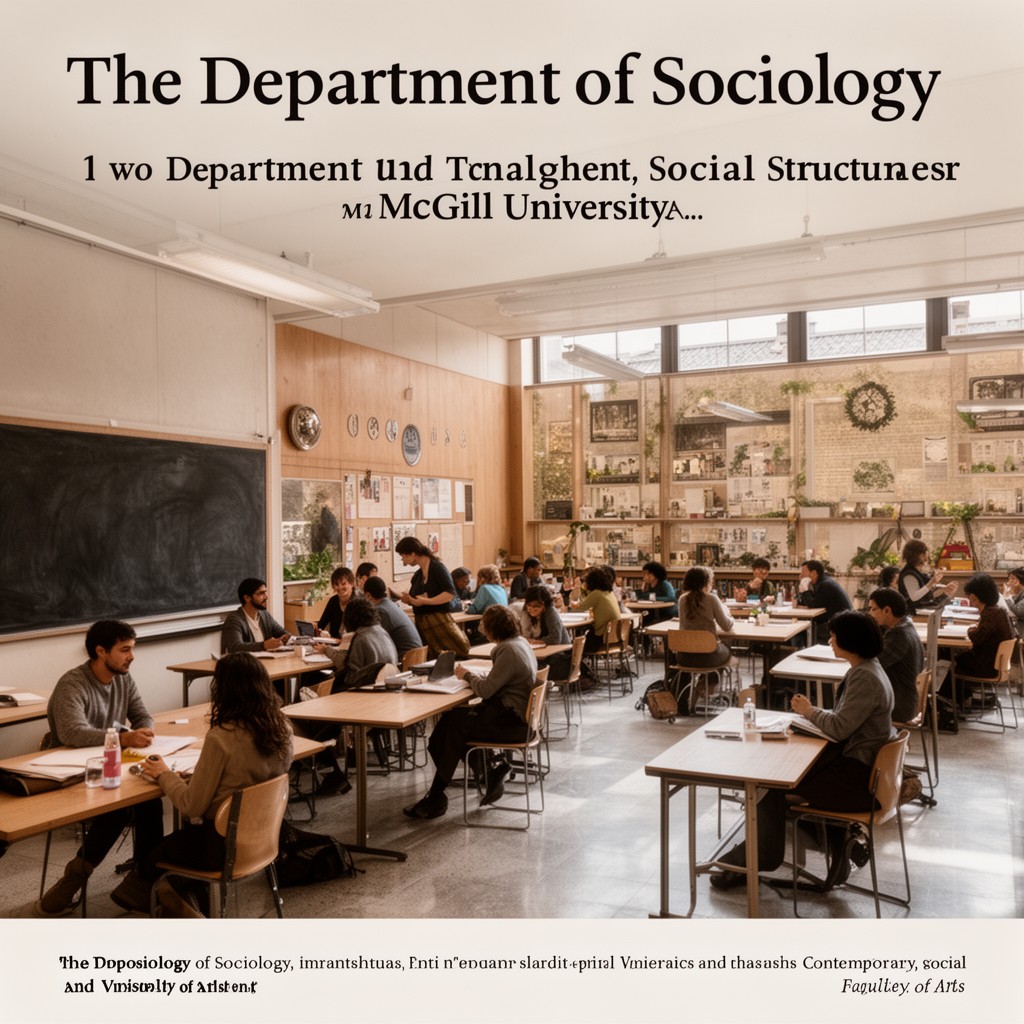 AI-generated illustration of Department of Sociology (McGill University)