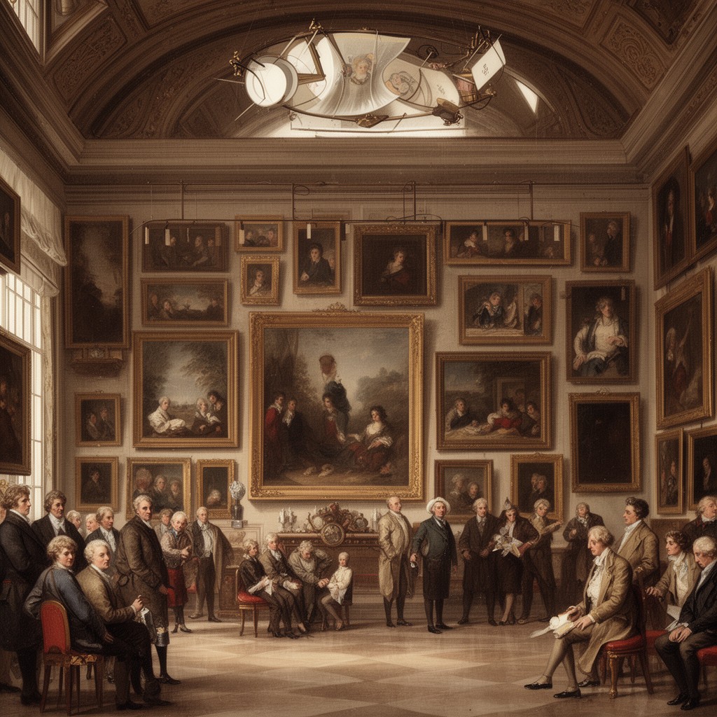 AI-generated illustration of Salon of 1787