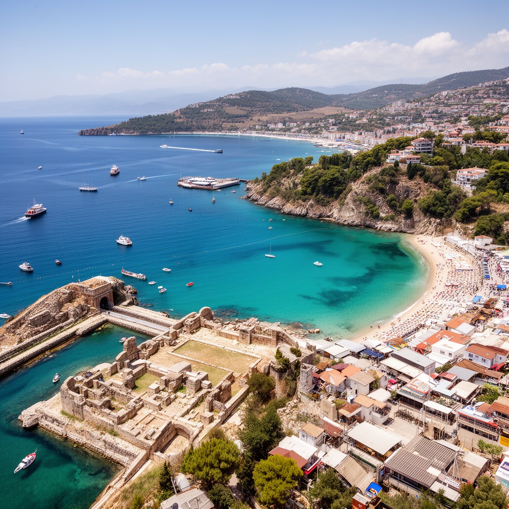 AI-generated illustration of Turkish Riviera