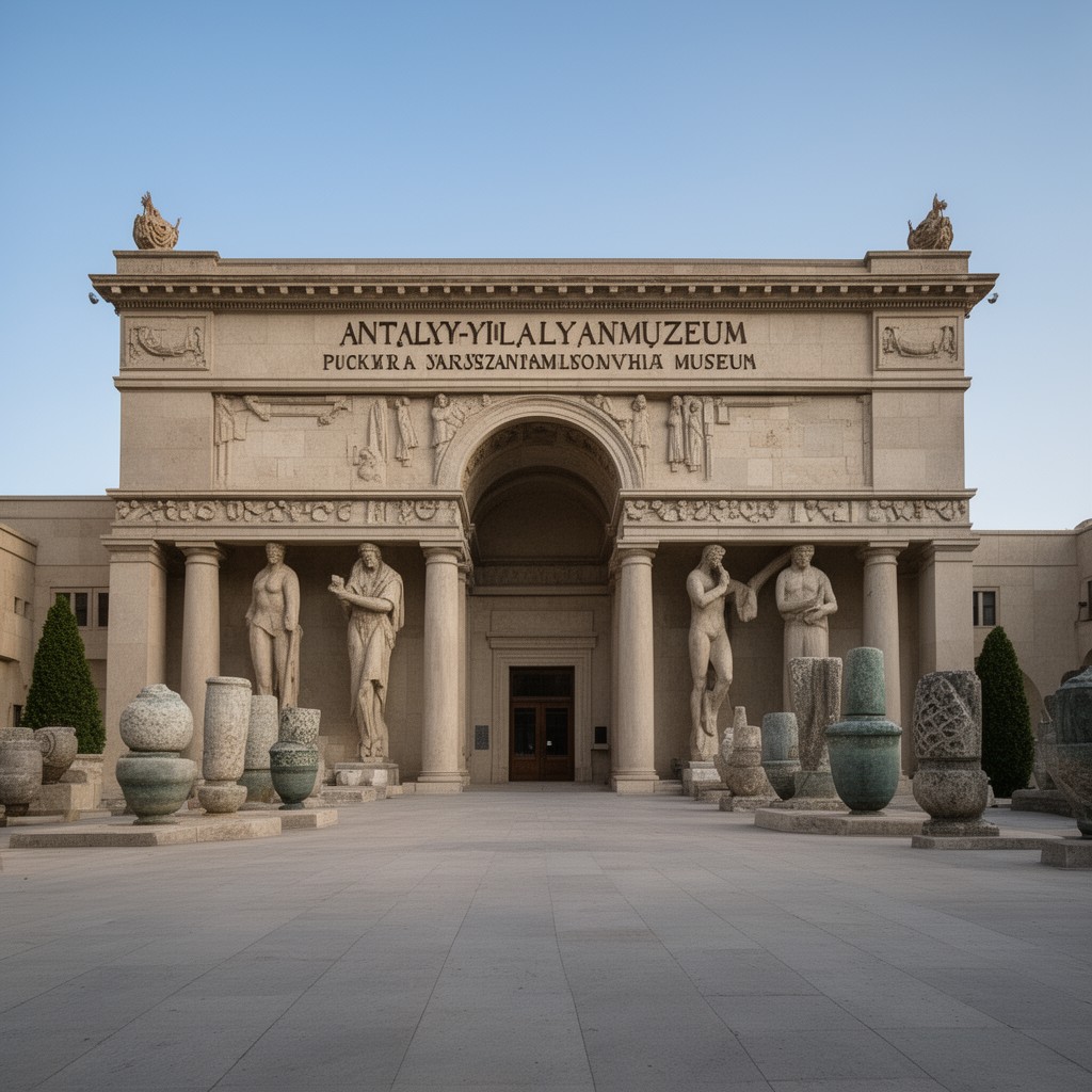 AI-generated illustration of Antalya Museum