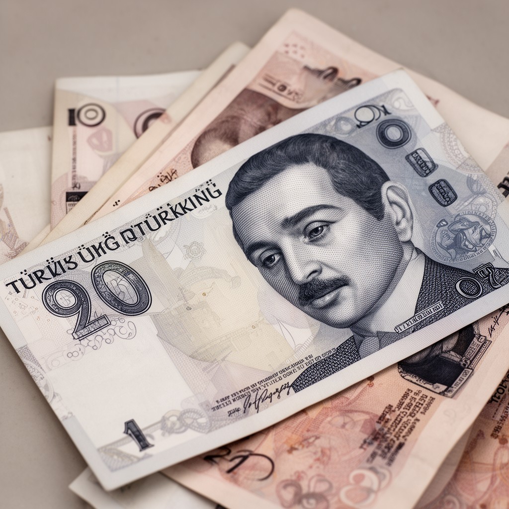 AI-generated illustration of Turkish lira