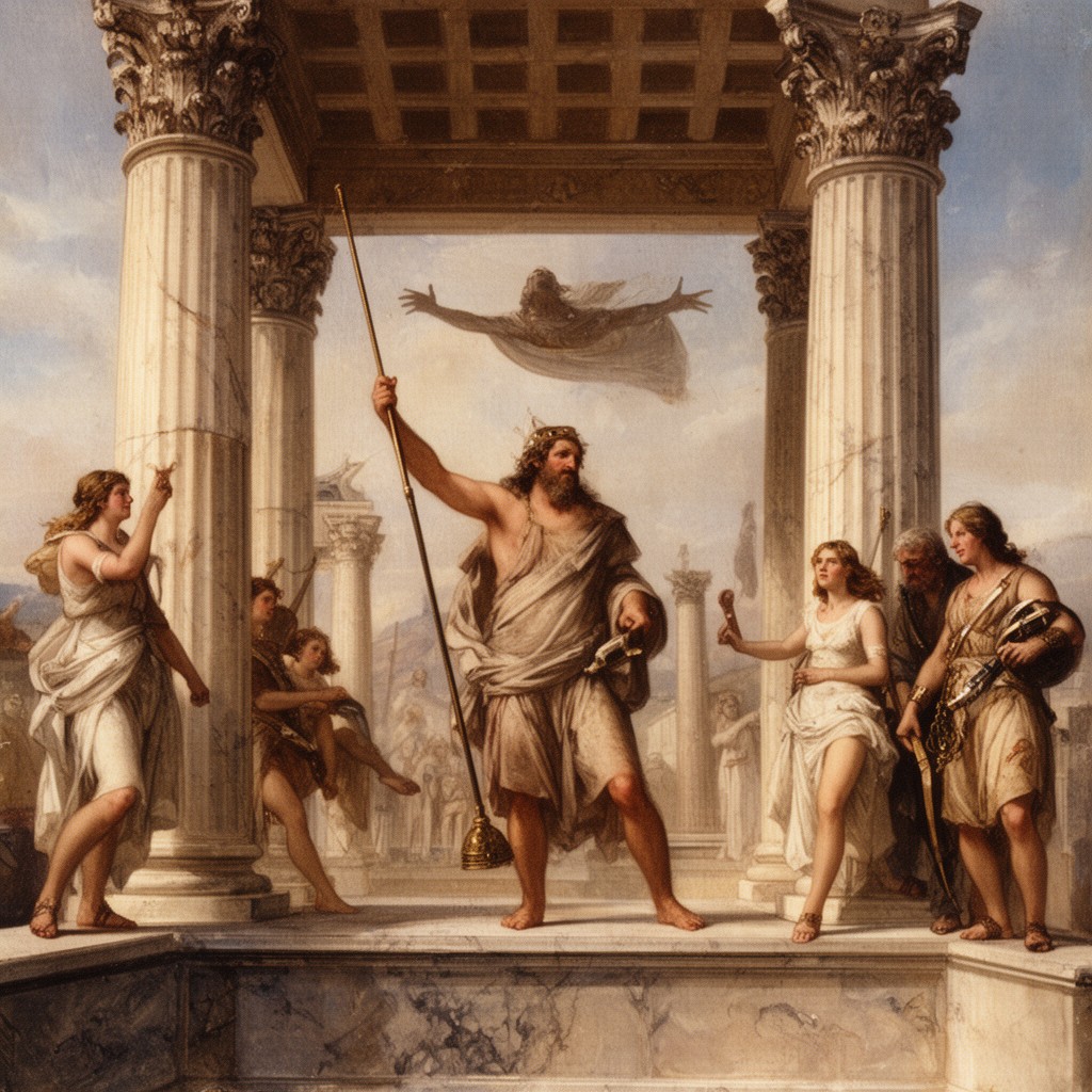 AI-generated illustration of Greek Antiquity
