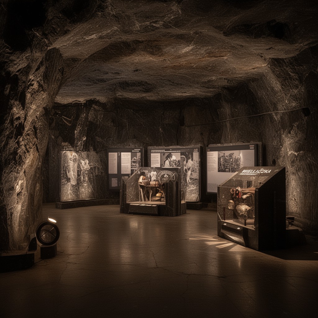 AI-generated illustration of Wieliczka Salt Mine Museum
