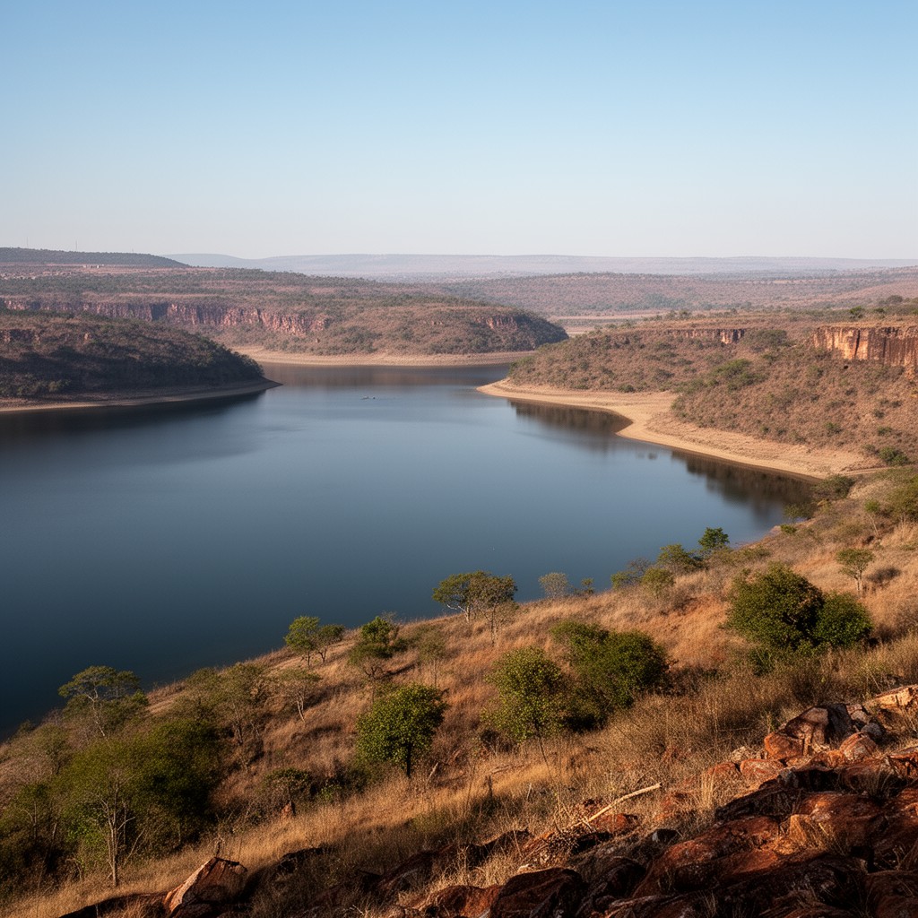 AI-generated illustration of Lake Mutirikwi