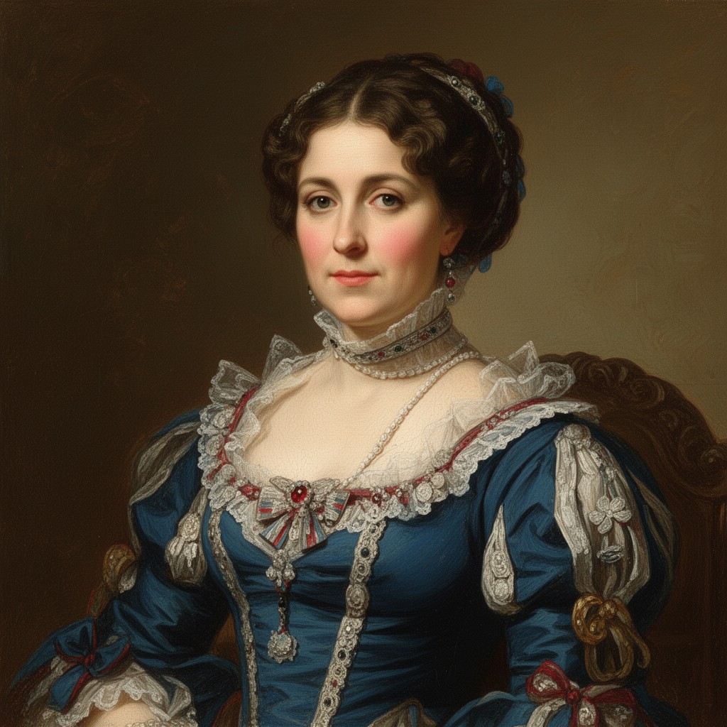 AI-generated illustration of María de la Natividad Josefa Ortiz Téllez-Girón