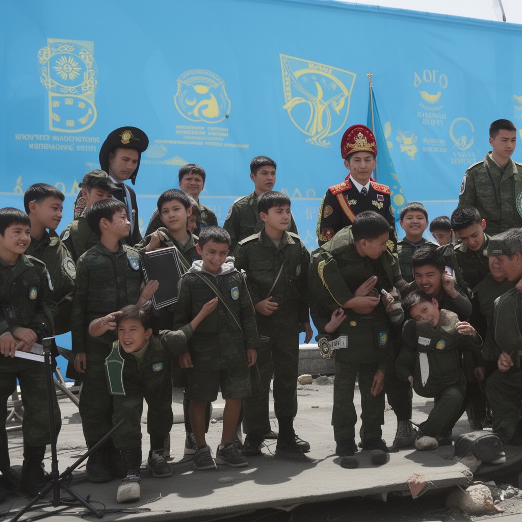 AI-generated illustration of Armed Forces of Kazakhstan