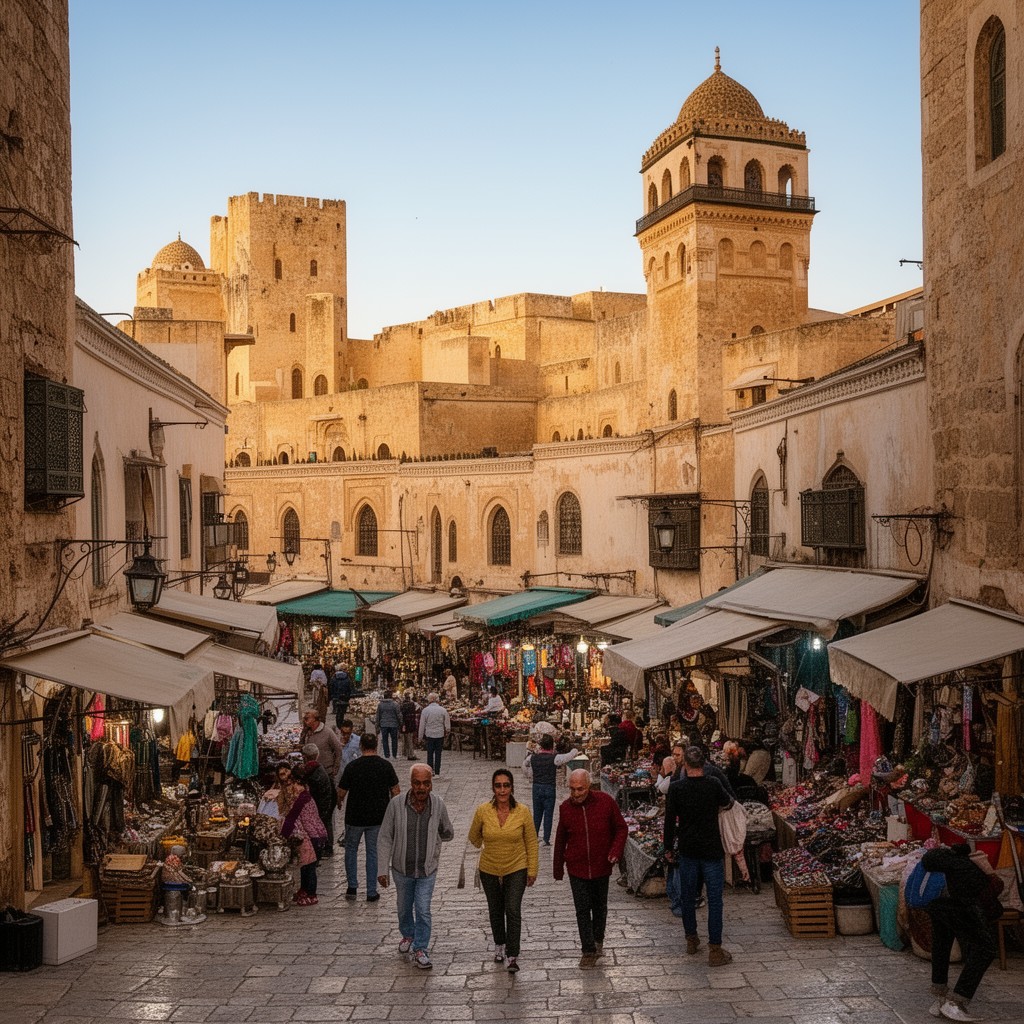 AI-generated illustration of Medina of Tunis