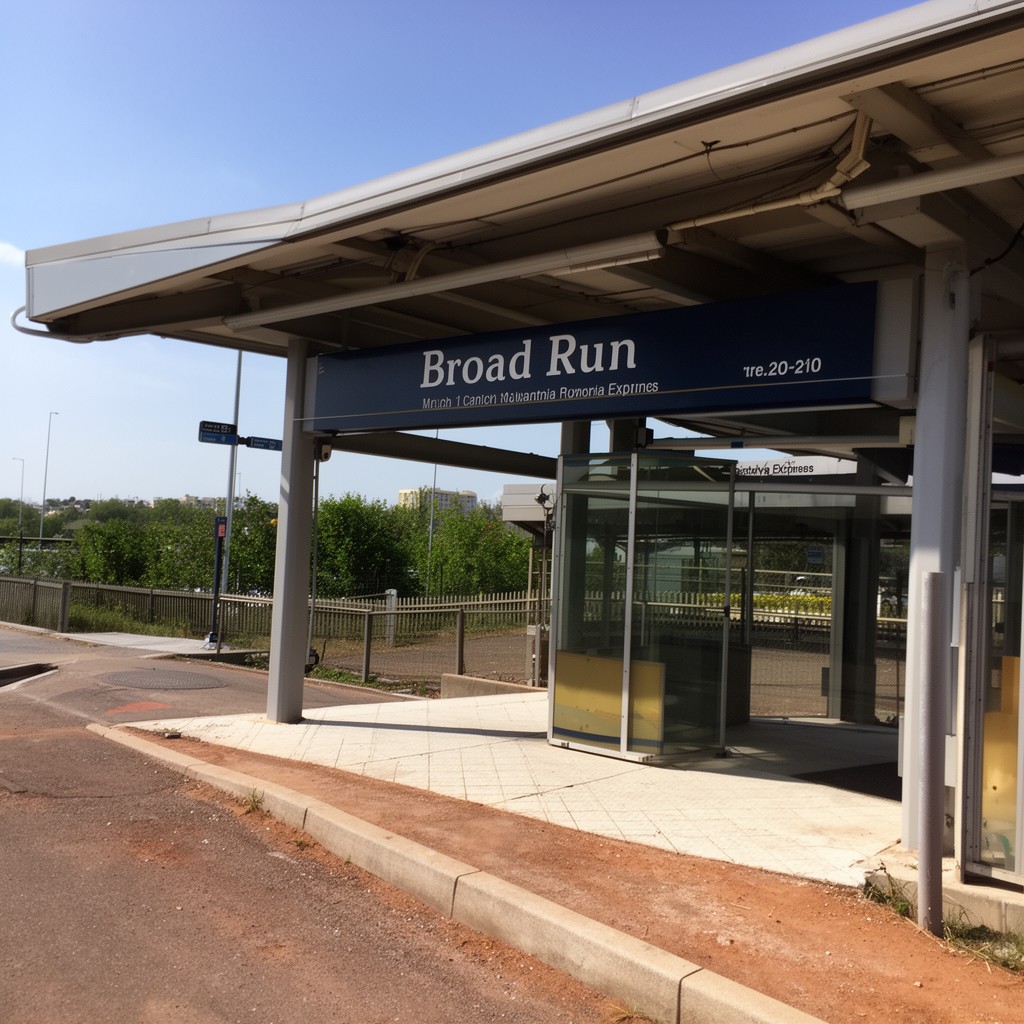 AI-generated illustration of Broad Run station