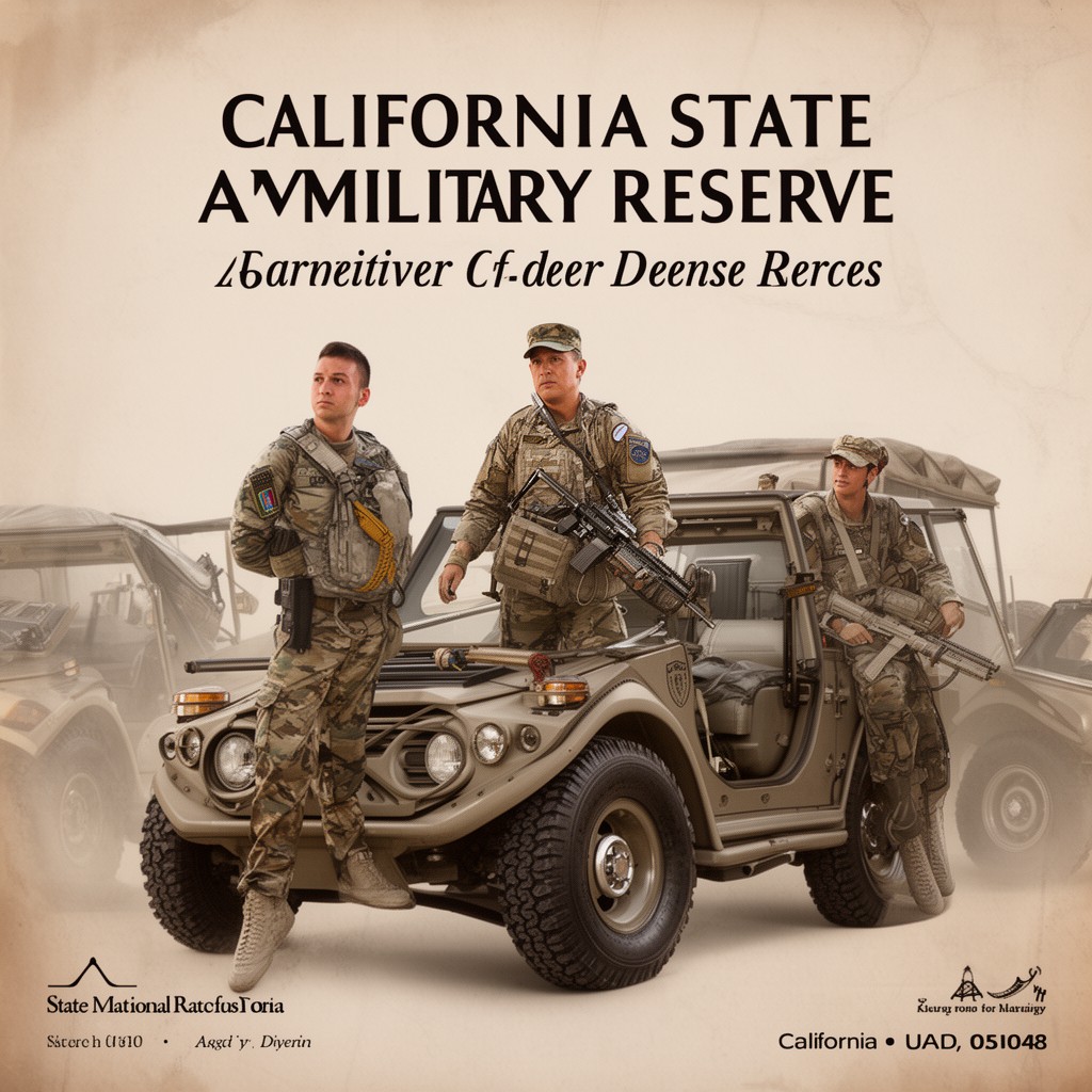 AI-generated illustration of California State Military Reserve