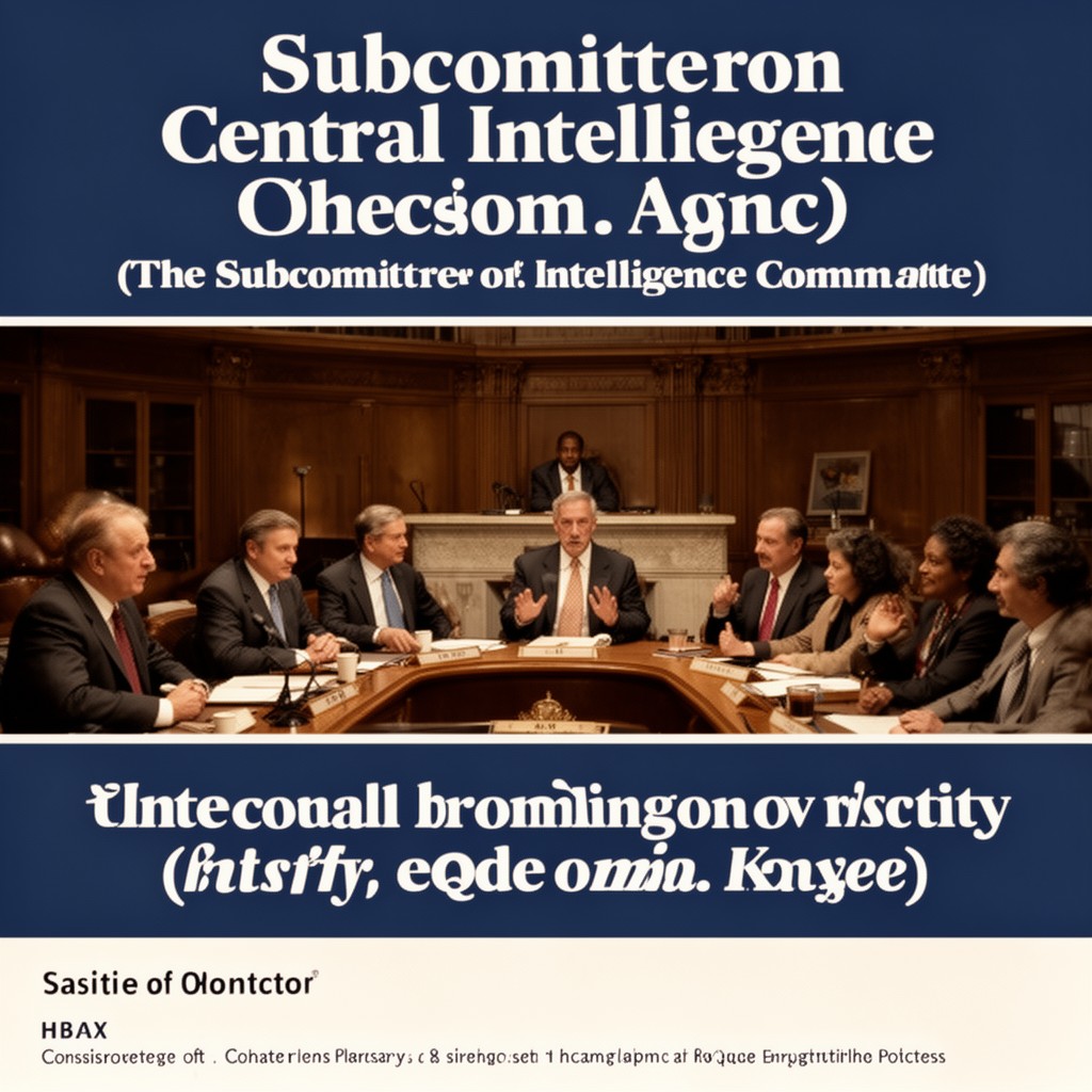 AI-generated illustration of Subcommittee on Central Intelligence Agency