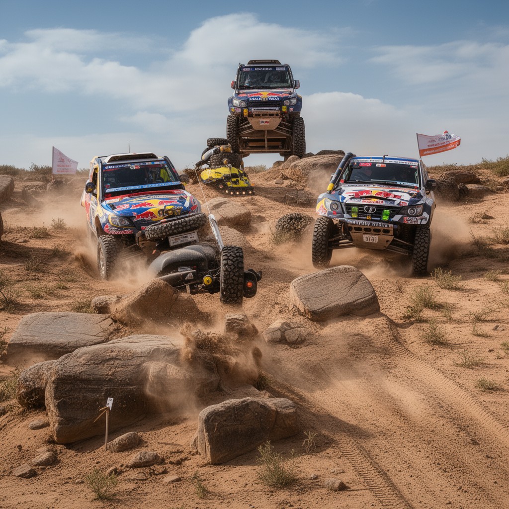 AI-generated illustration of Silk Way Rally