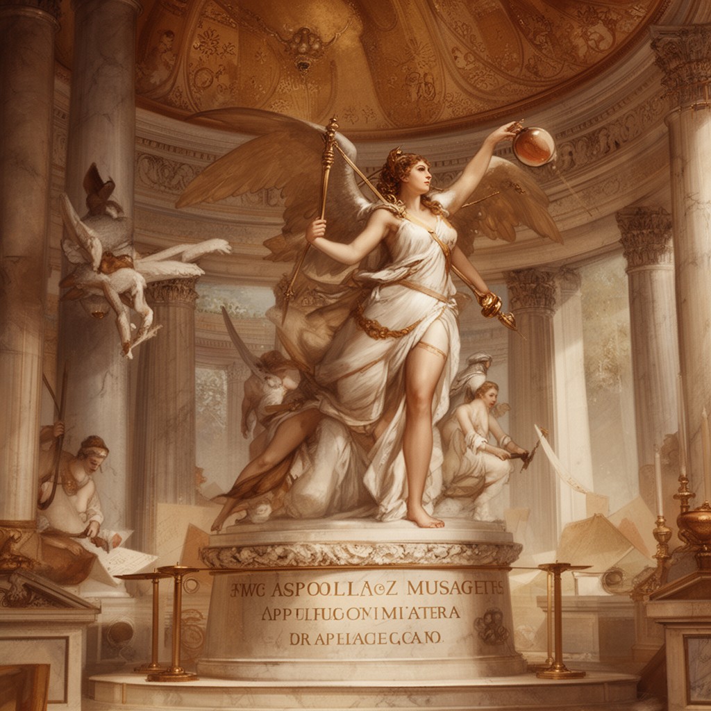 AI-generated illustration of Apollo Musagetes