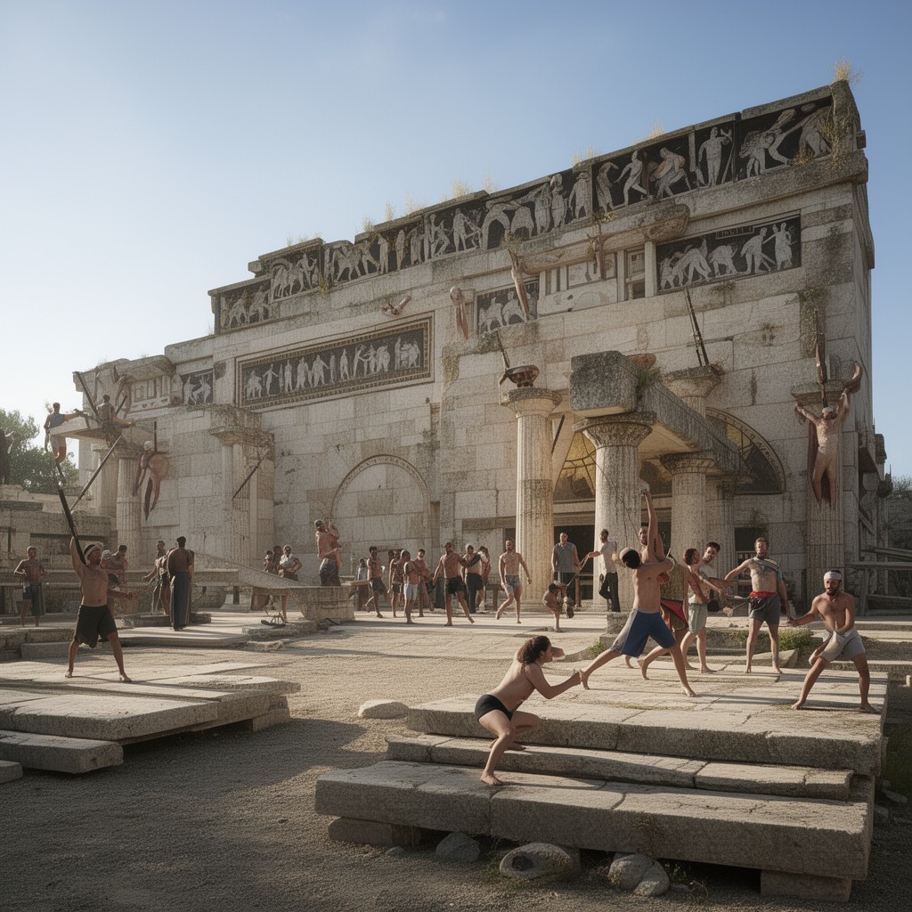 AI-generated illustration of Panhellenic Games