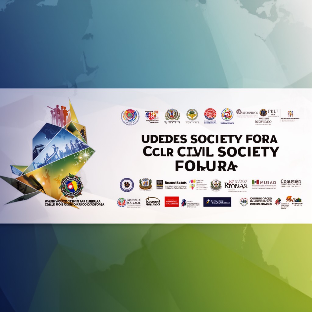AI-generated illustration of CPLP Civil Society Forum