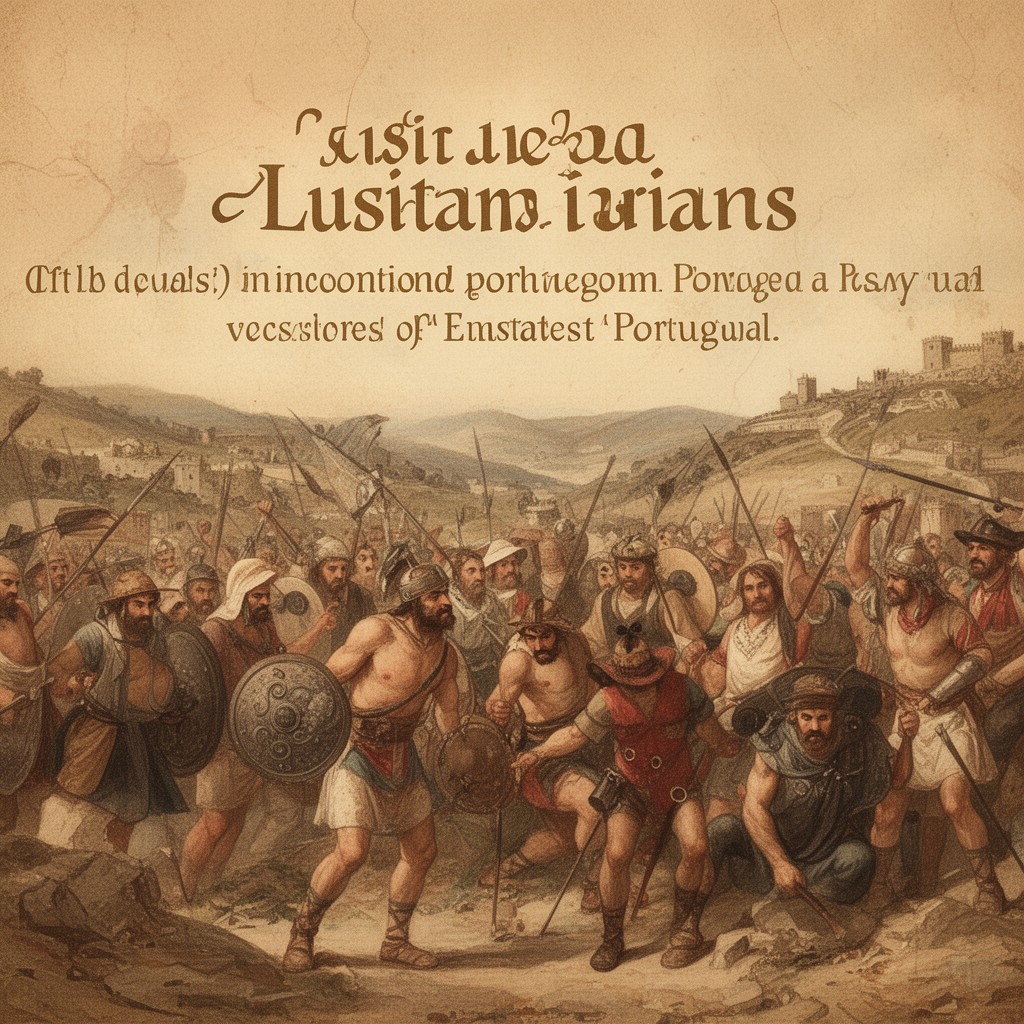 AI-generated illustration of Lusitanians