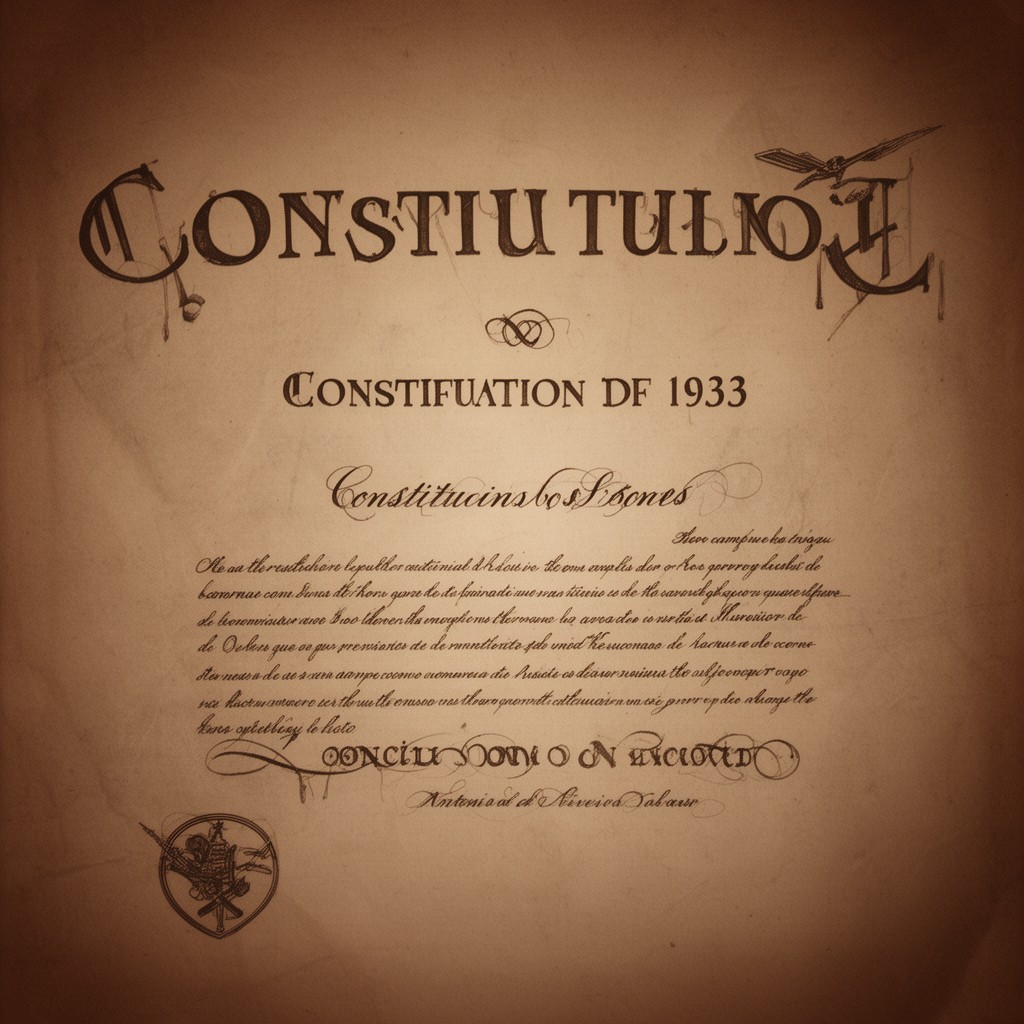 AI-generated illustration of Constitution of 1933