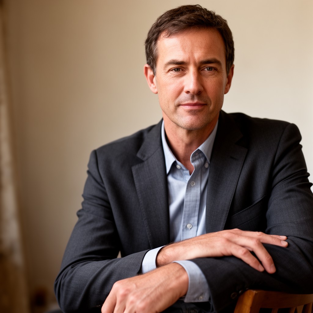 AI-generated illustration of Lee Child
