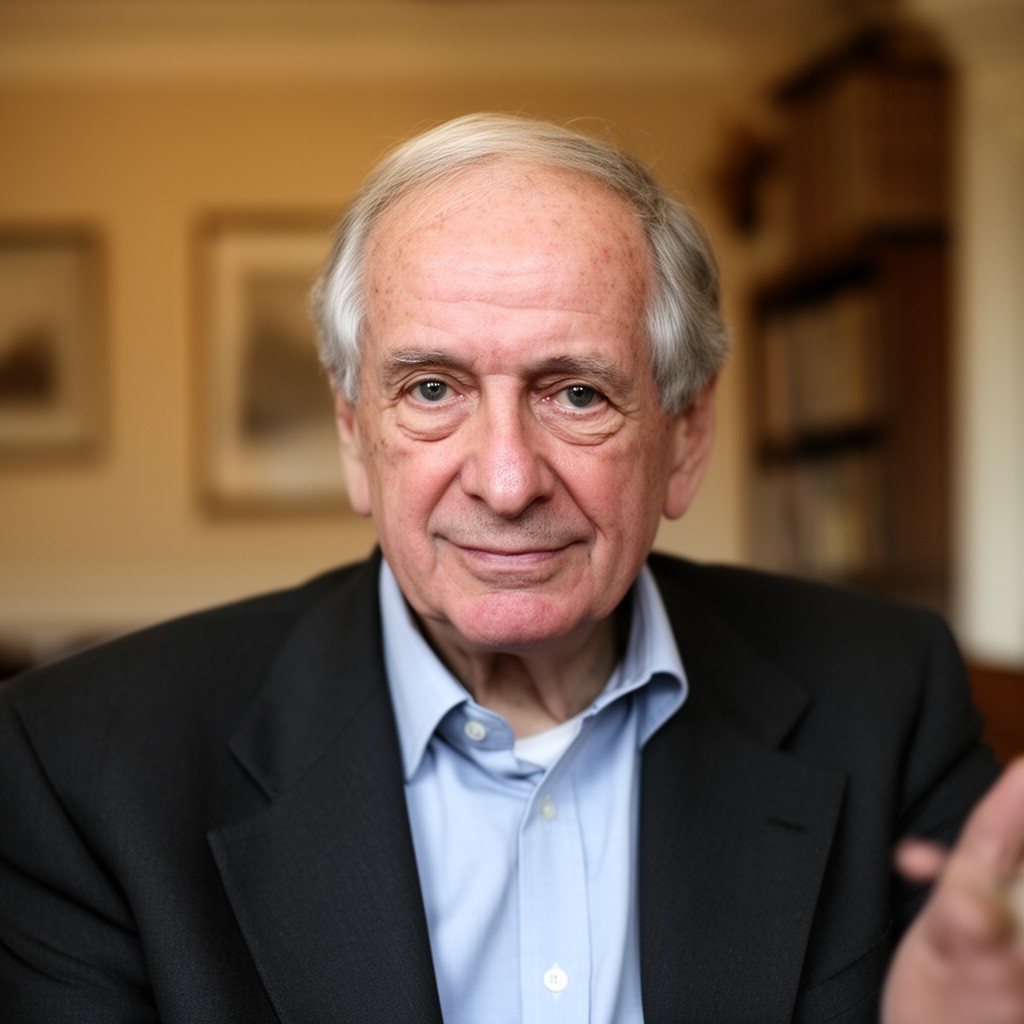 AI-generated illustration of Colin Dexter