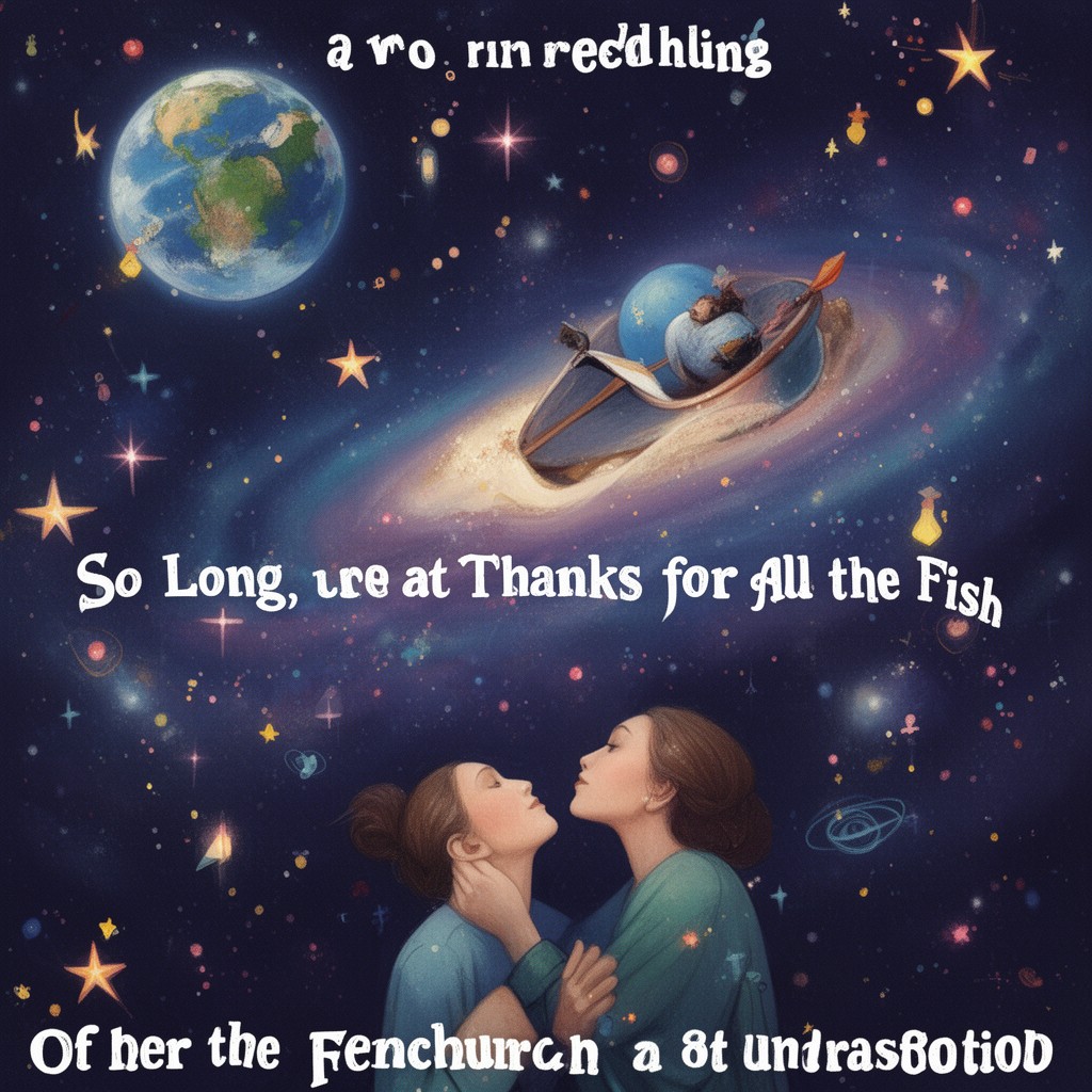 AI-generated illustration of So Long, and Thanks for All the Fish