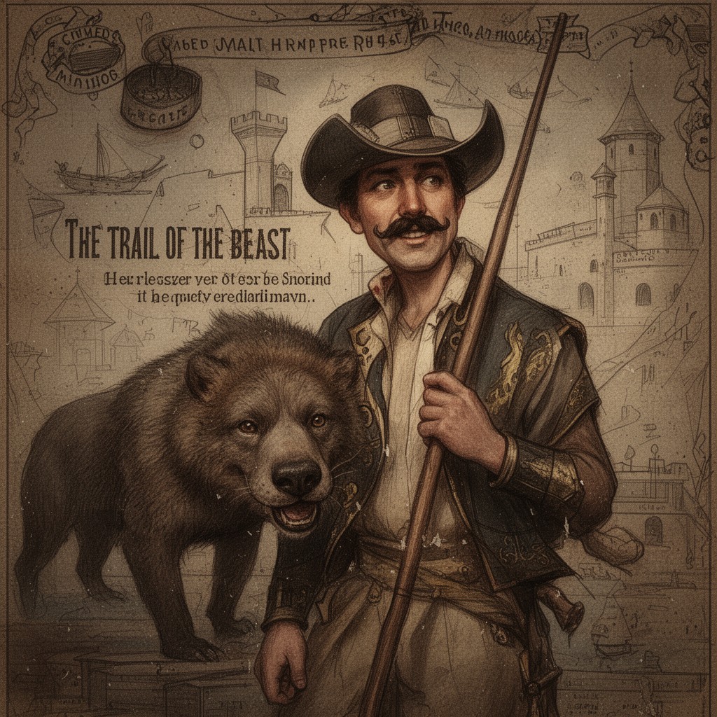 AI-generated illustration of The Trail of the Beast