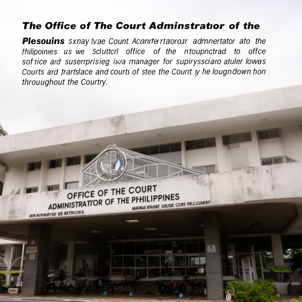 AI-generated illustration of Office of the Court Administrator of the Philippines