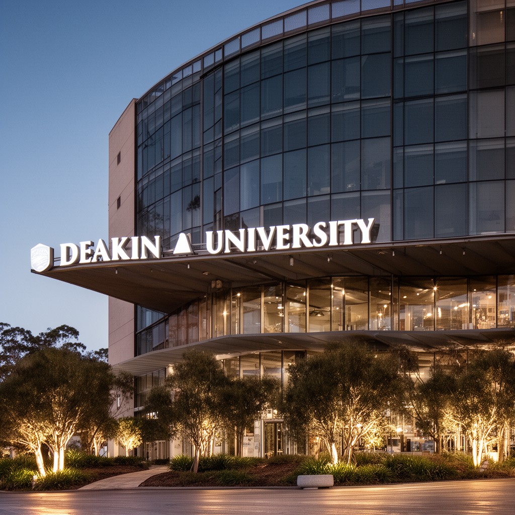 AI-generated illustration of Deakin University