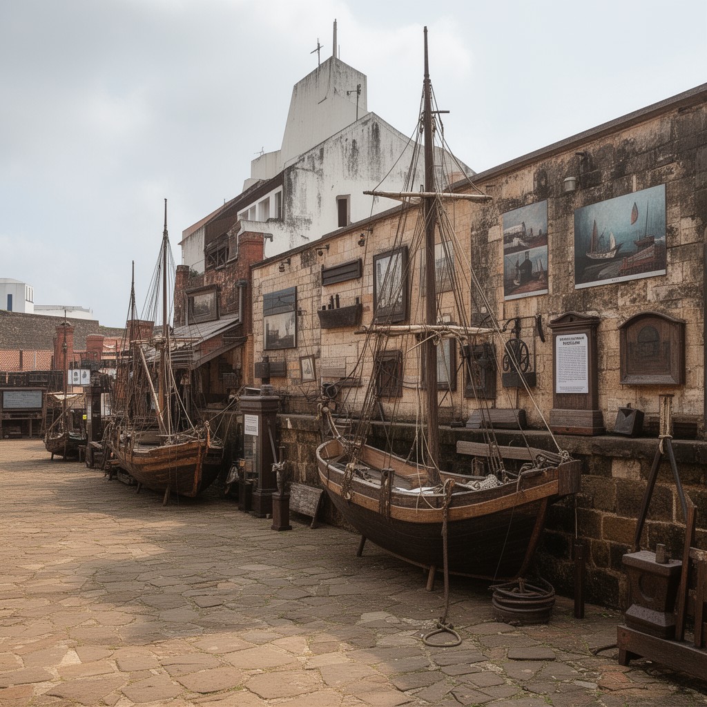 AI-generated illustration of National Maritime Museum, Galle
