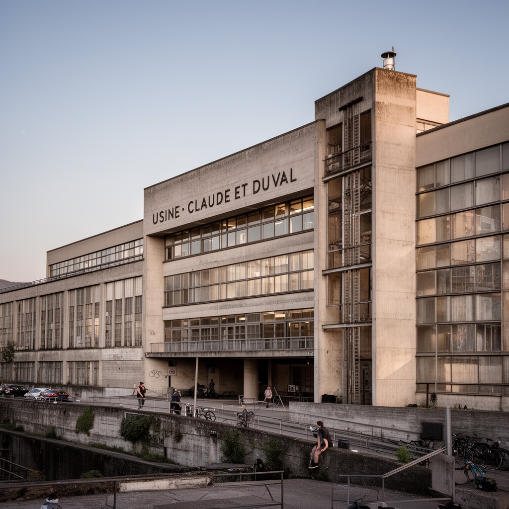 AI-generated illustration of Usine Claude et Duval