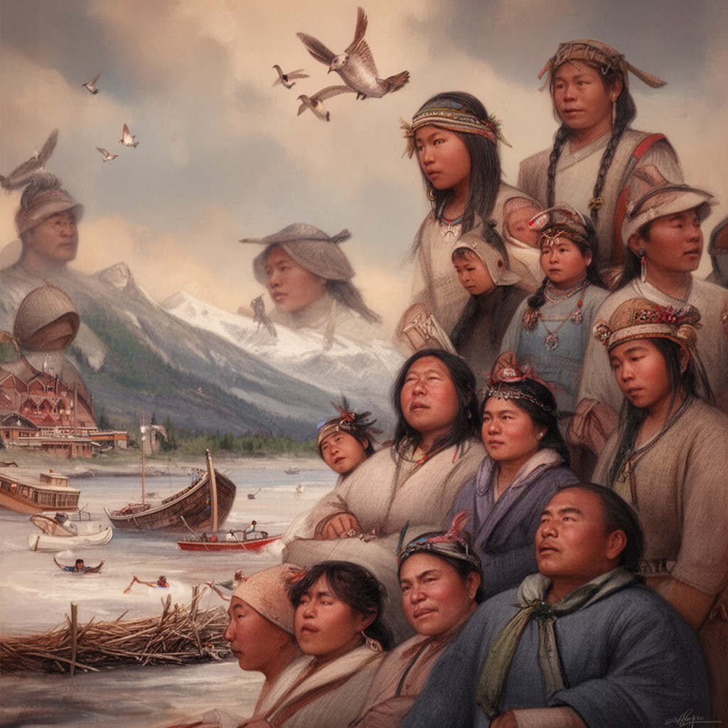 AI-generated illustration of Alutiiq