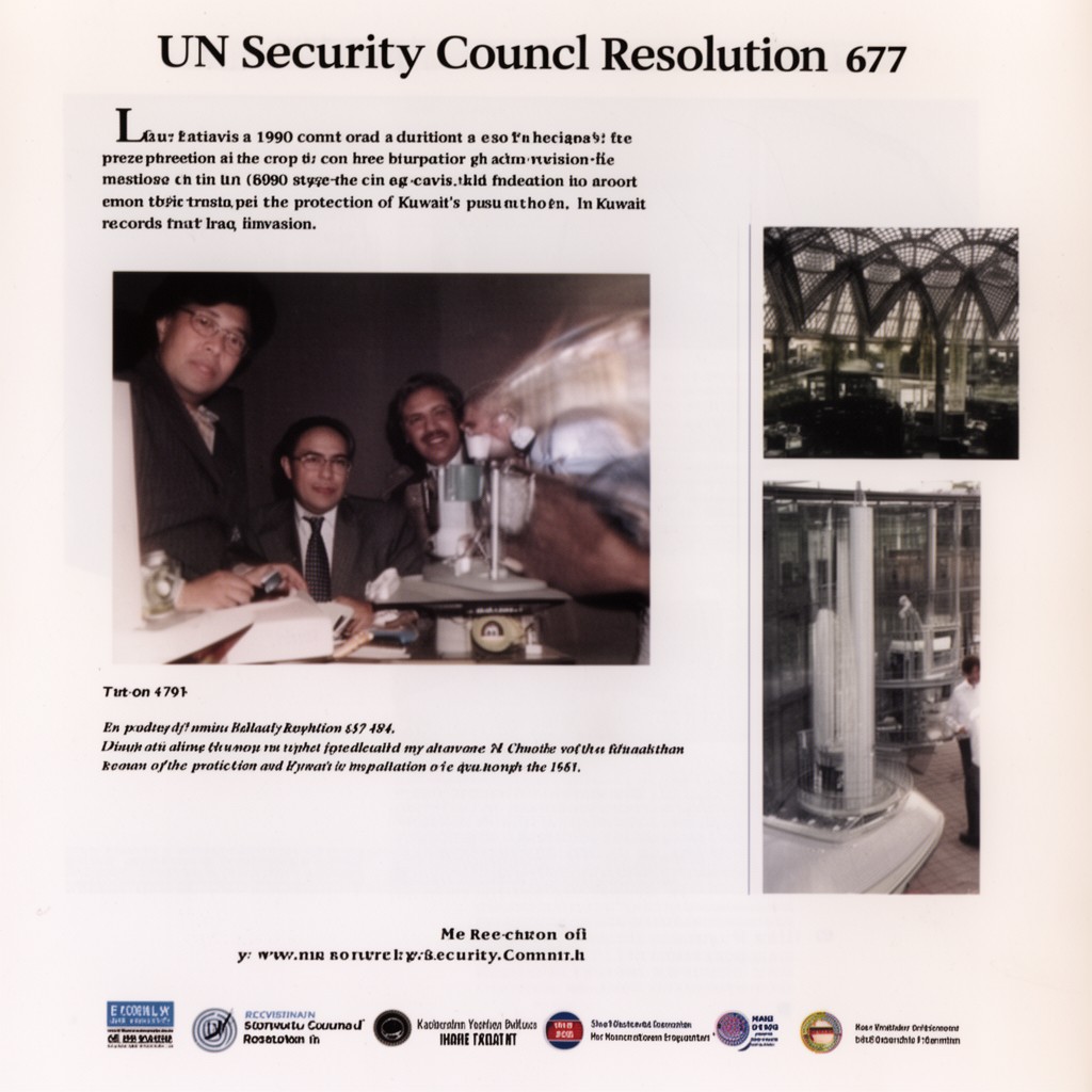 AI-generated illustration of UN Security Council Resolution 677