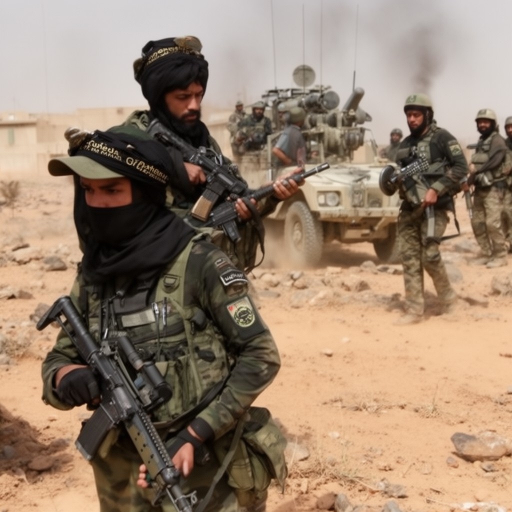AI-generated illustration of Al-Qaeda in the Islamic Maghreb