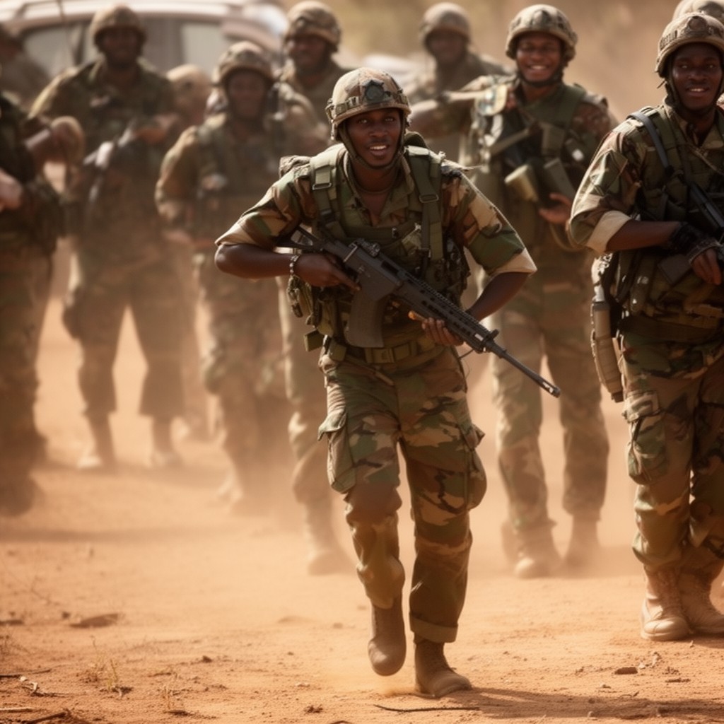 AI-generated illustration of Malian Armed Forces