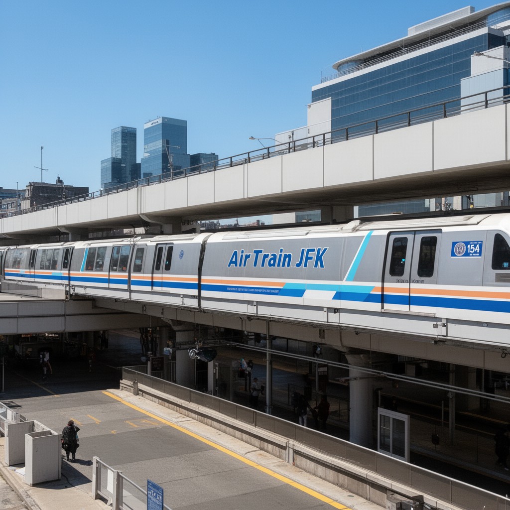 AI-generated illustration of AirTrain JFK