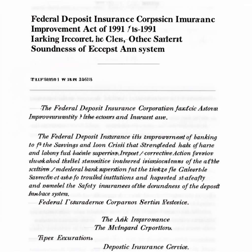 AI-generated illustration of Federal Deposit Insurance Corporation Improvement Act of 1991