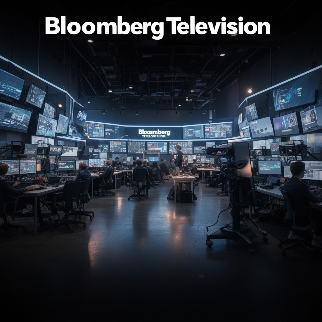 AI-generated illustration of Bloomberg Television