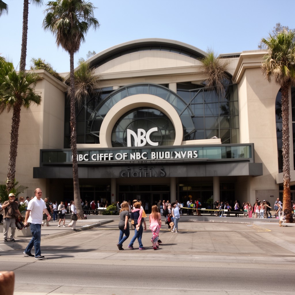 AI-generated illustration of NBC Studios, Burbank