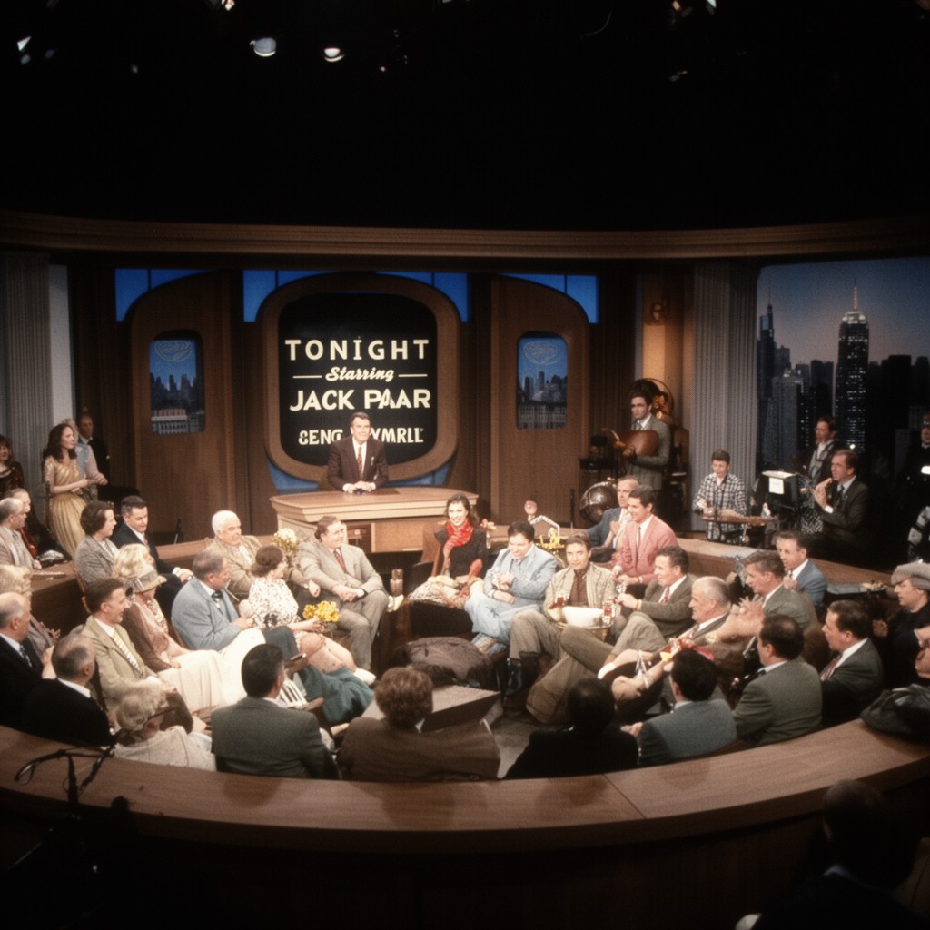AI-generated illustration of Tonight Starring Jack Paar