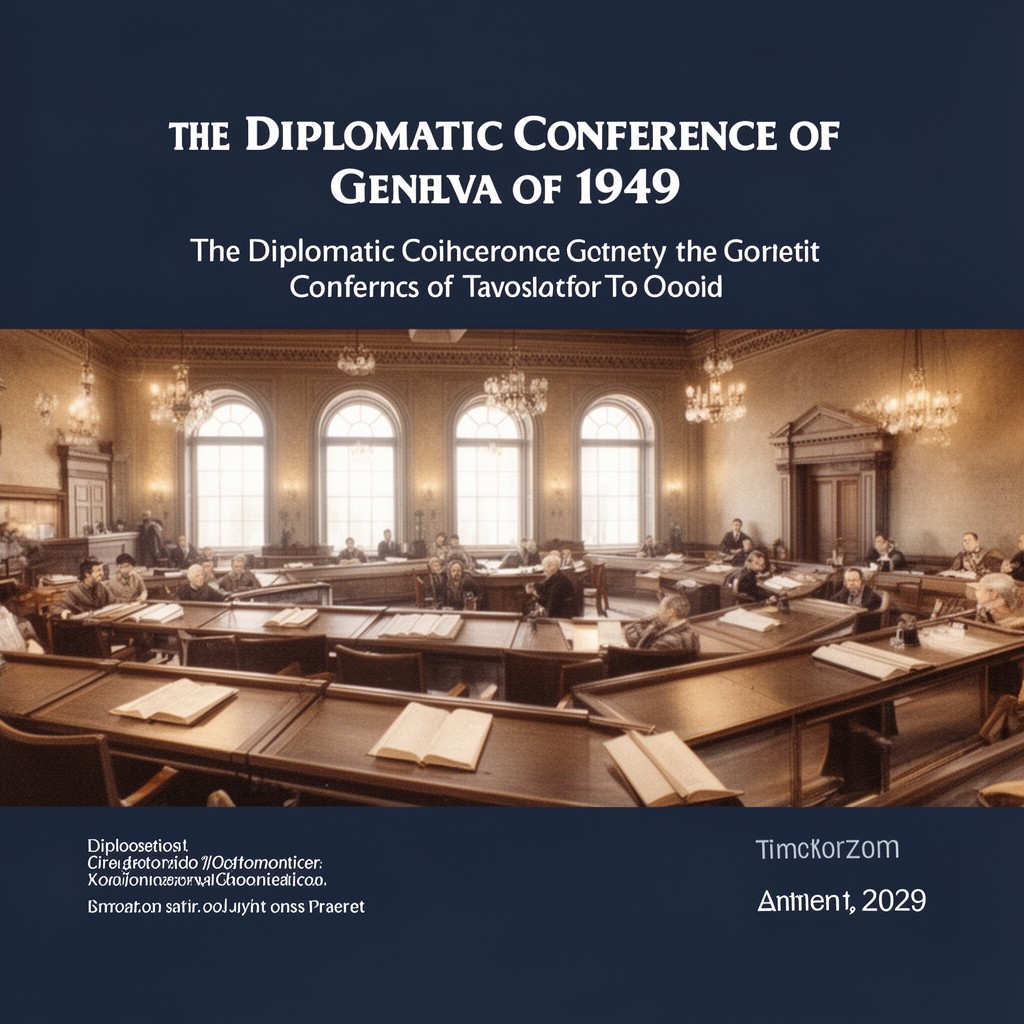 AI-generated illustration of Diplomatic Conference of Geneva of 1949
